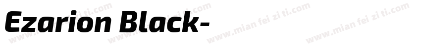 Ezarion Black字体转换
